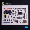 Kelik K72203 P-47D Bubbletop - interior 3D decals for Tamiya kit (1/72)